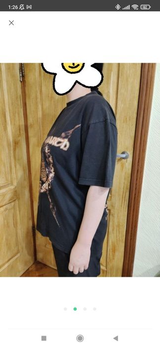 крута метал футболка  Amon Amarth з двохстороннім принтом розмір Л,під