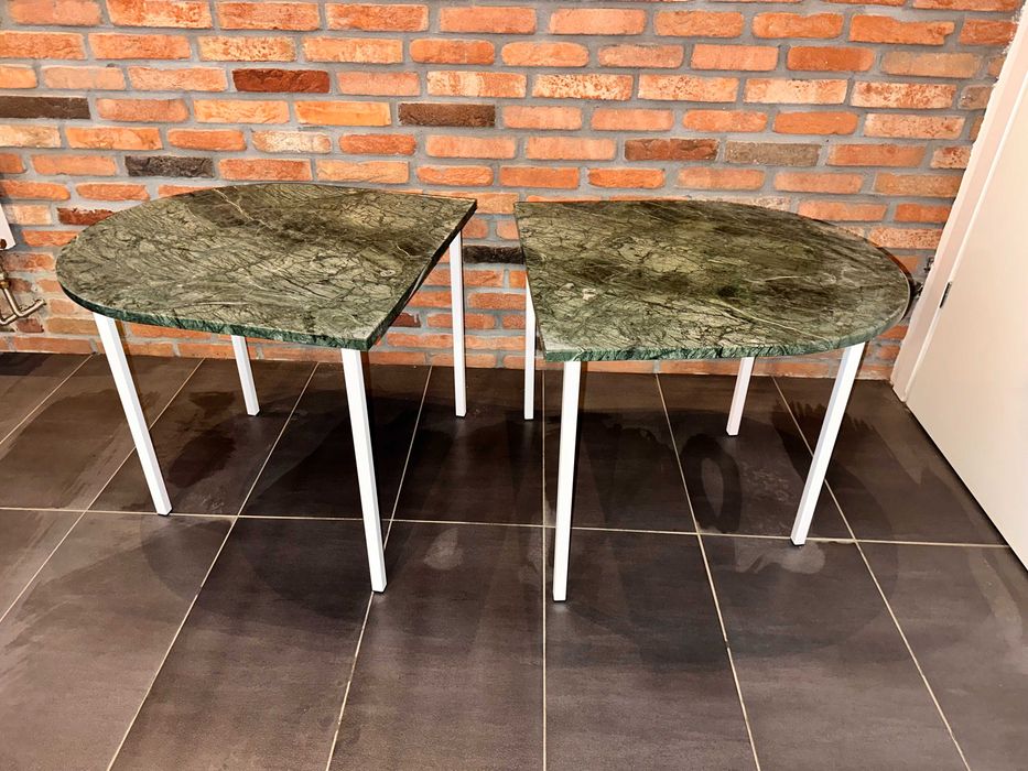 stolik kawowy z marmuru verde guatemala