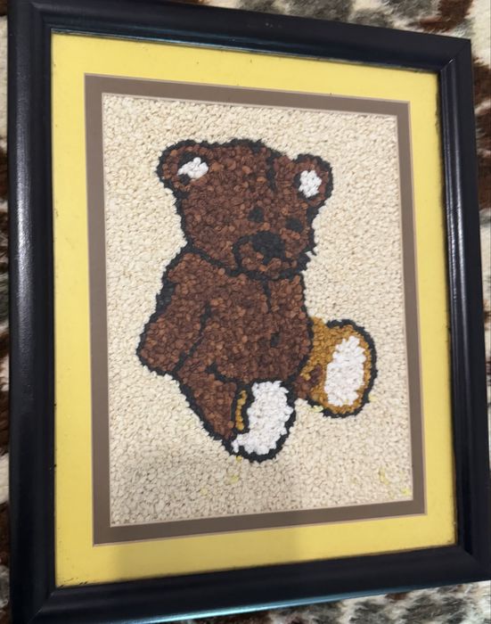 Quadro de crianca feiro a mao