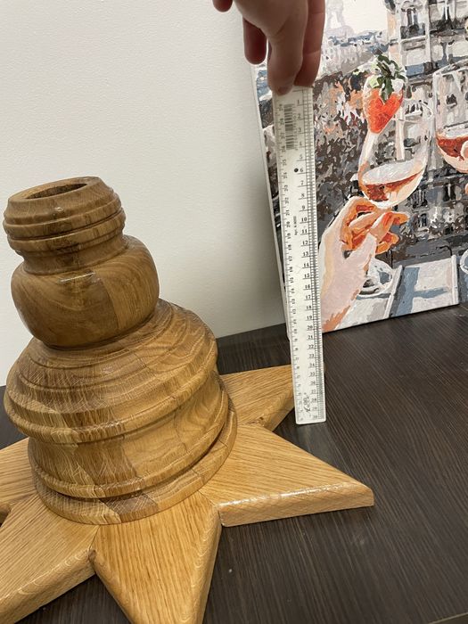 Підставка під новорічну ялинку з дуба ручна робота, подставка под ёлку