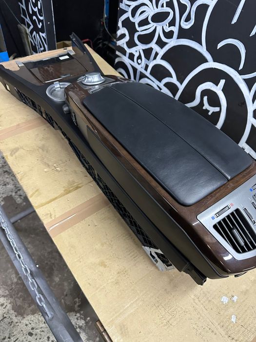 Bmw e65 730i tunel Środkowy schowek podłokietnik cupholder dekor