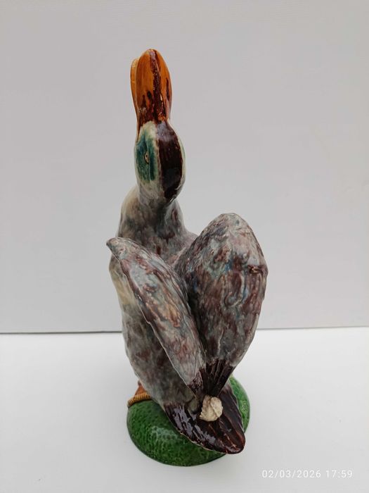 Jarro Rafael Bordalo Pinheiro Centenário 38 cm Assinado