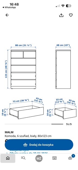 Komoda MALM ikea