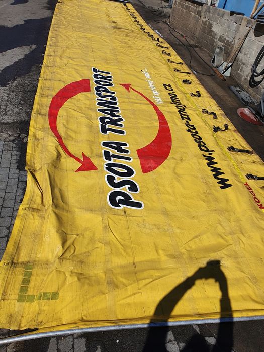 plandeka firanka bok do naczepy naczepa 2014