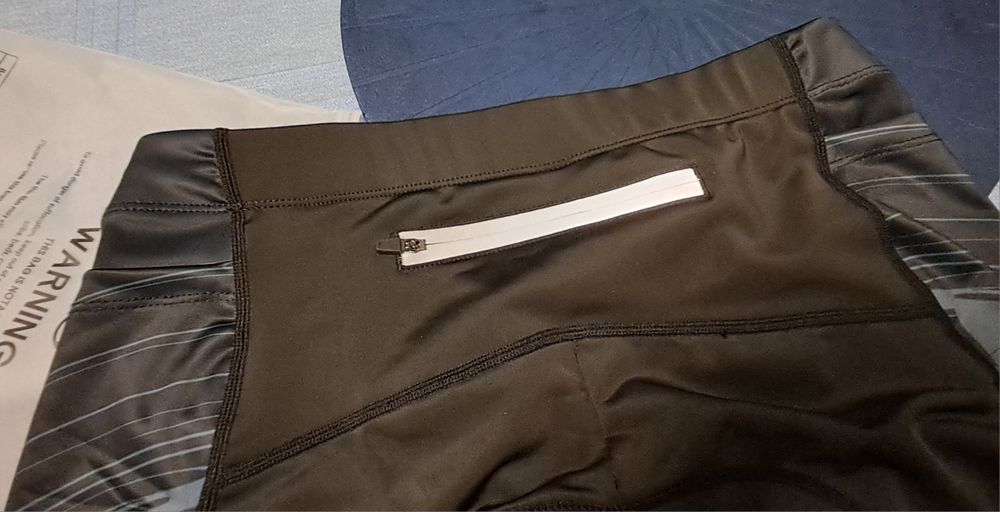 Calções ciclismo almofadados 3 bolsos