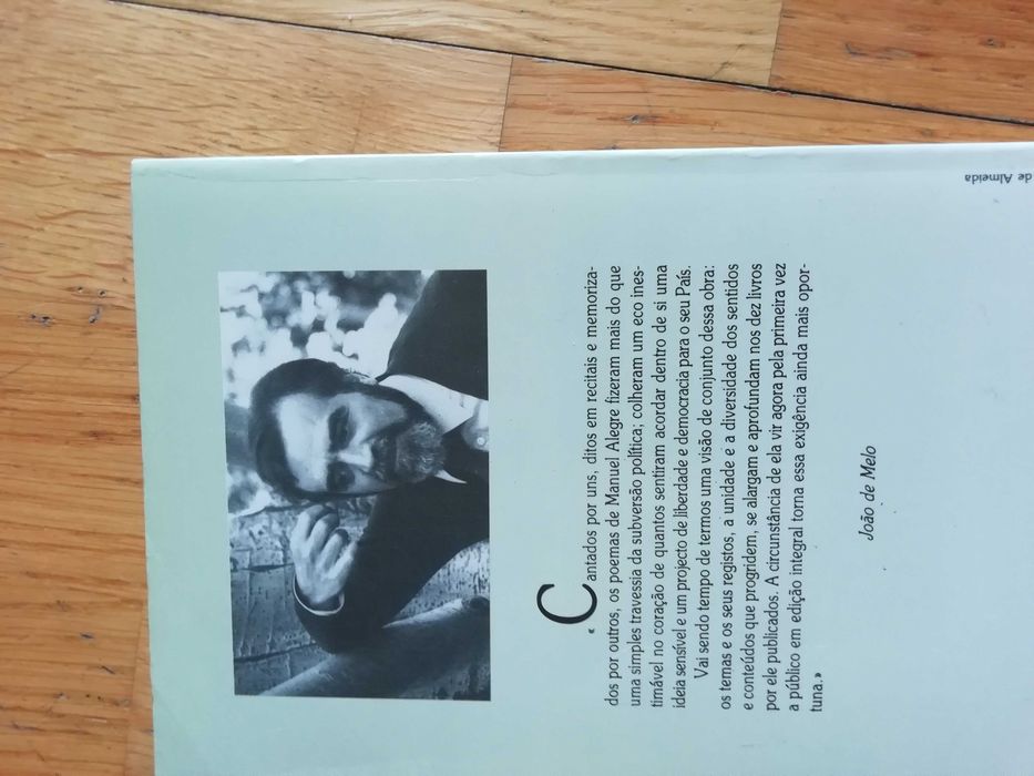 Livro poesia Atlântico Manuel Alegre