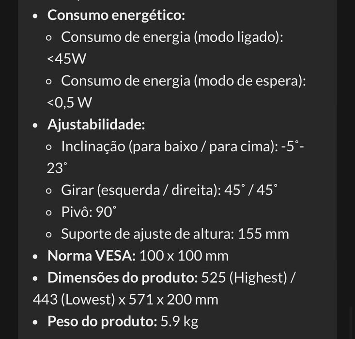 Monitor BENQ XL2411P - 24” - 144HZ