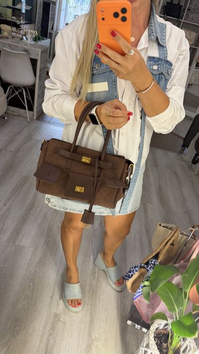 Сумка шкіряна жіноча  Balenciaga шанель