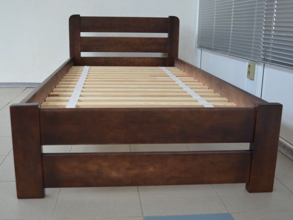 Кровать односпальная деревянная 90х200 Рич 2. Кровать Одесса