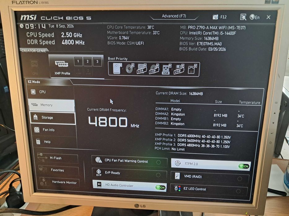 Motherboard MSI PRO Z790-A MAX WIFI