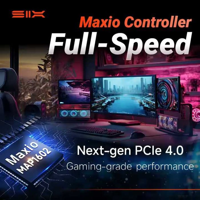 ‼️SIX X7400 NVMe M.2 SSD 1TB PCIe 4.0 (SLC Cache, TLC), 7k Write‼️