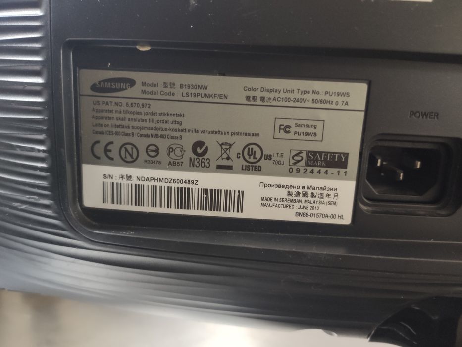 Monitor do komputera Samsung B1930NW