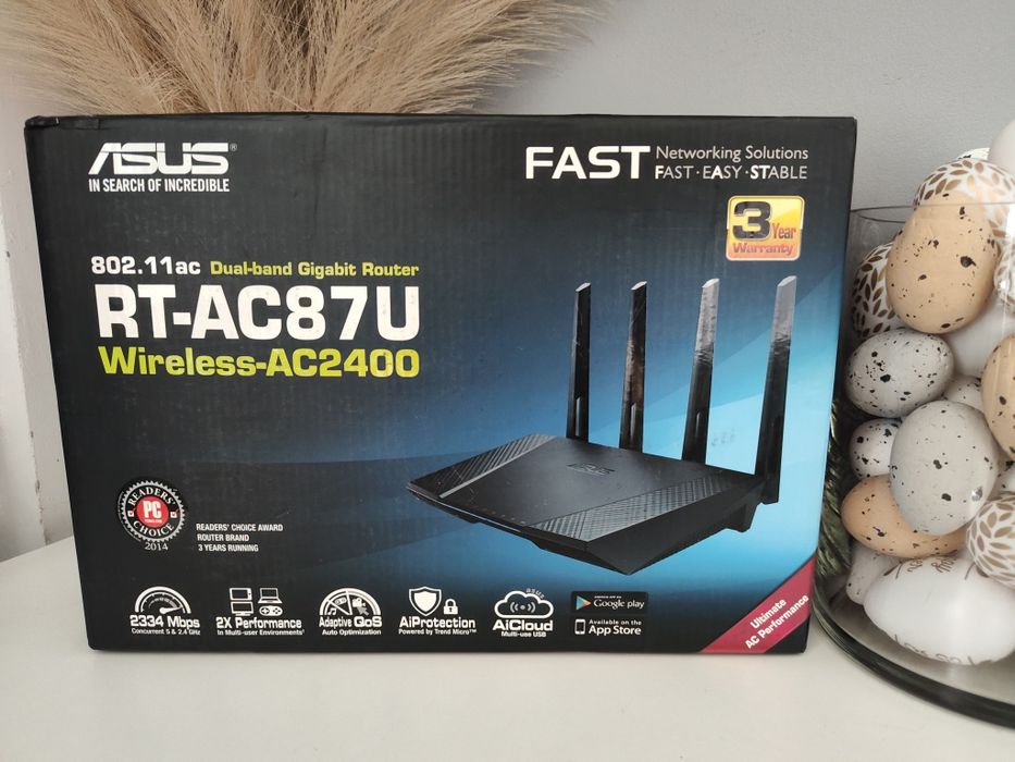 Router Asus + oryginalne pudełko