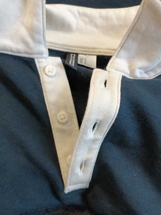 Granatowa bluza polo męska Divided rozmiar M