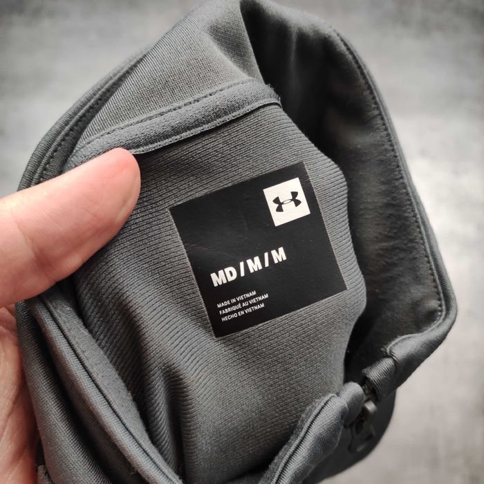 MĘSKI Zestaw Komplet PREMIUM Sportowy Under Armour Szary Logo Siłownia