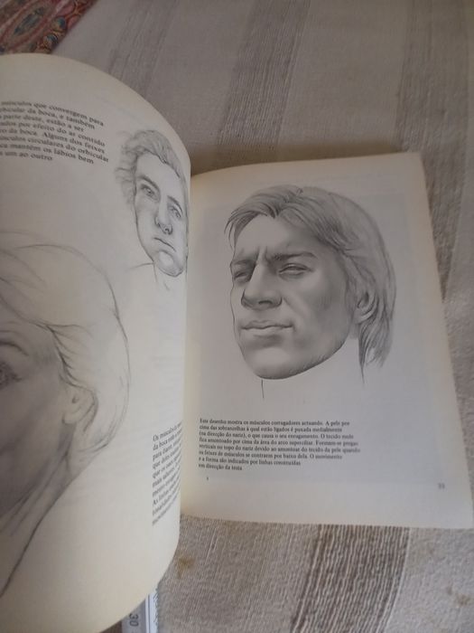 Livro de Desenho. Desenho da Cabeça Humana