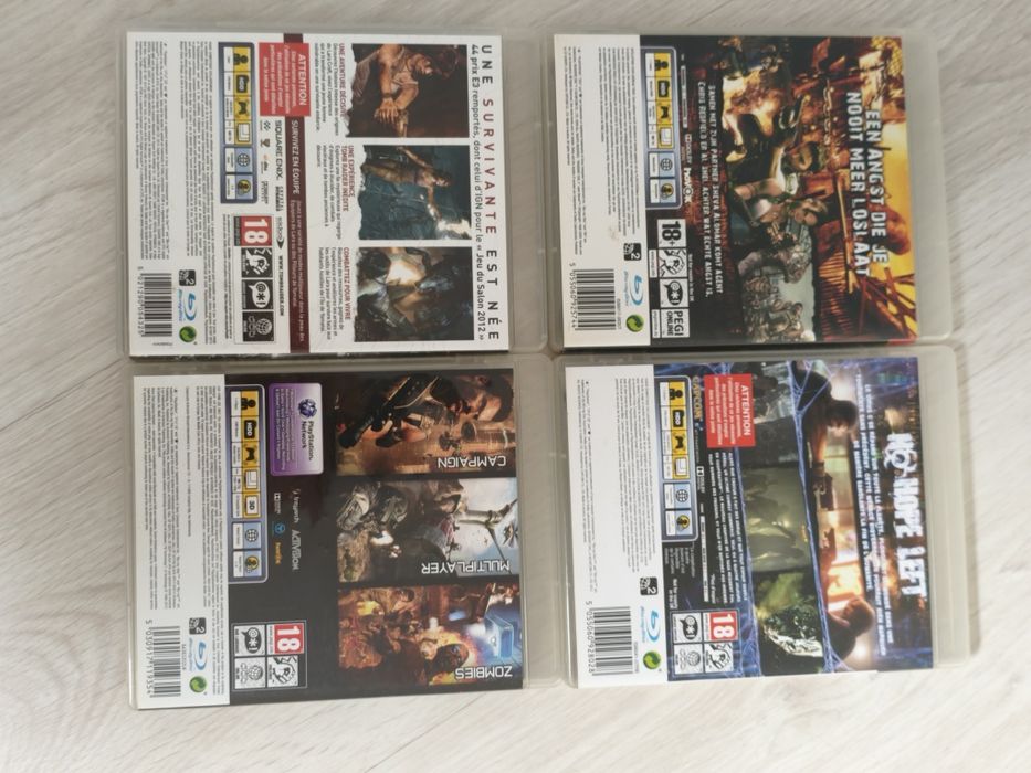 Lote 4 Jogos PS3 – Resident Evil 5 e 6, Tomb Raider e COD Black Ops II