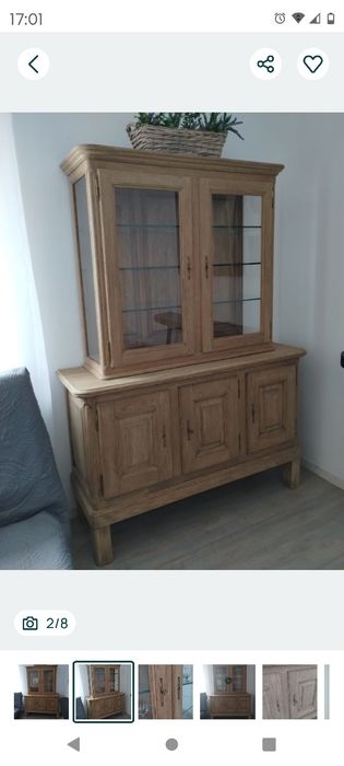 Dębowa serwantka antyczna