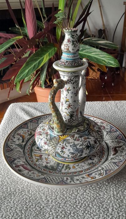 Louças antiga mais prato século dezassete prato antigo