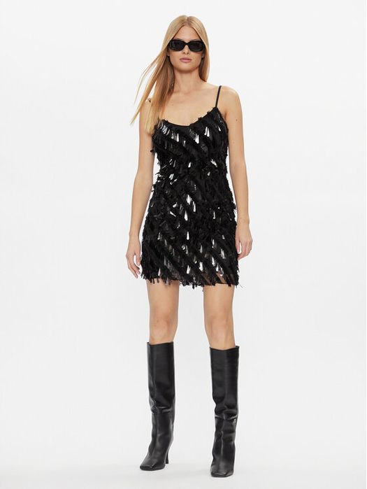 Sukienka koktajlowa mini czarna Vila 40