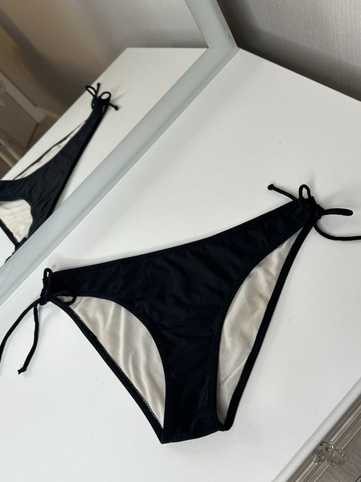 Czarne majtki M 38 dół bikini stroju kąpielowego