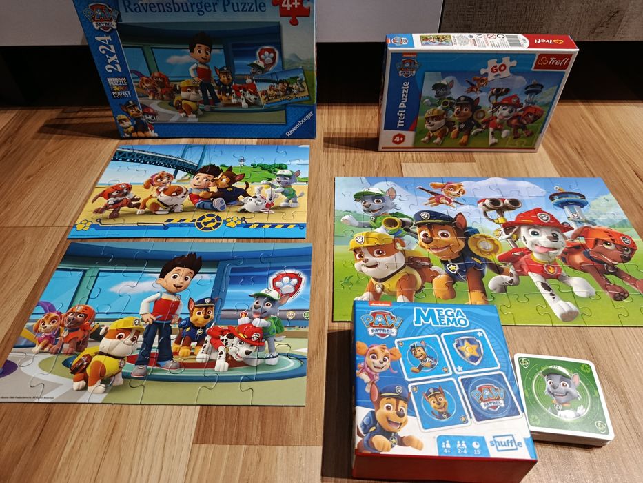 Psi patrol puzzle gra Memo