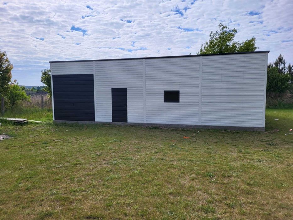 Garaż blaszany 6x5 Dwustanowiskowy Profil /Ry-Stal