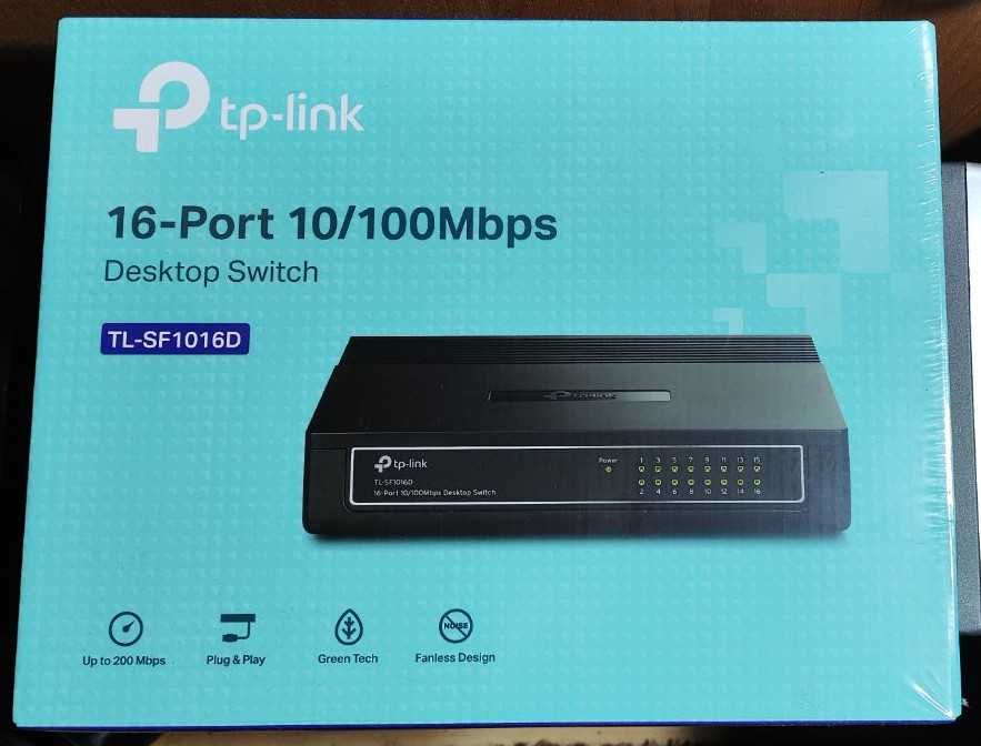 Комутатор свiтч switch TP-LINK TL-SF1016D