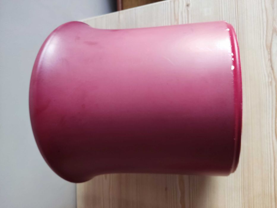 Donica doniczka ceramiczna odcień bordowy fi 29 cm