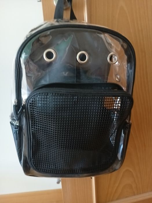 Mochila gato ou cão porte pequenino (NOVA)