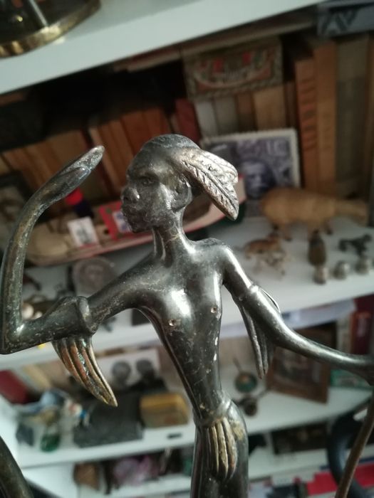 Cerra Livros em Bronze. Art Deco. Anos 1950