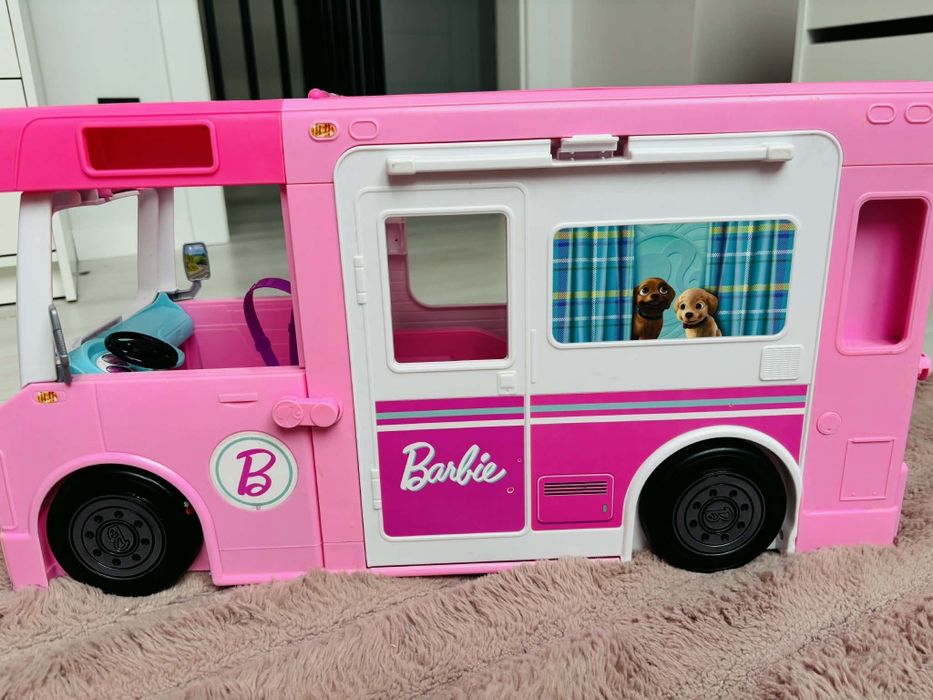 Kamper Barbie + Samolot Zestaw Komplet