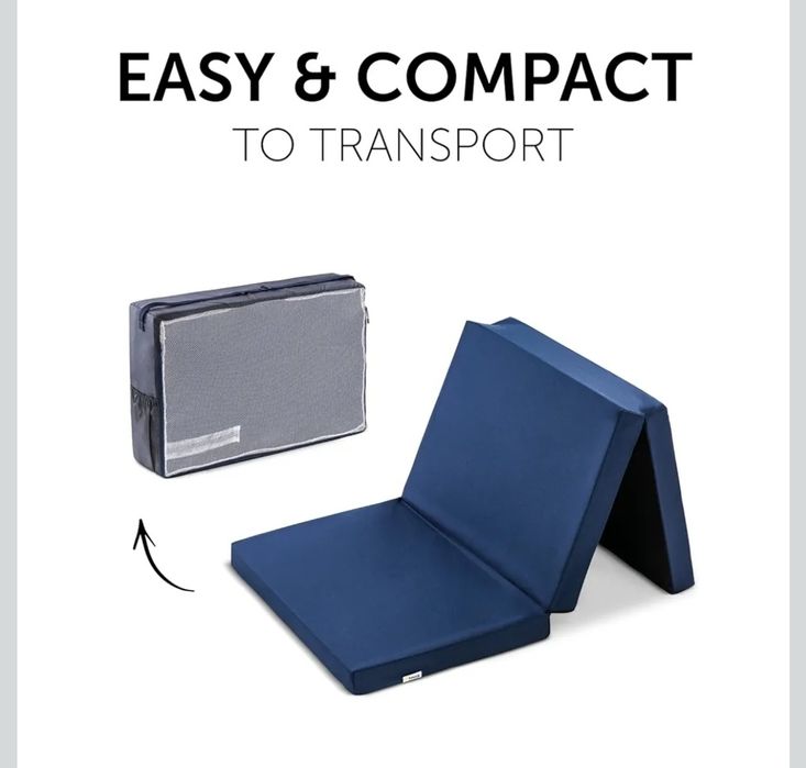 Hauck Materac do Łóżeczka Turystycznego, Granatowy składany