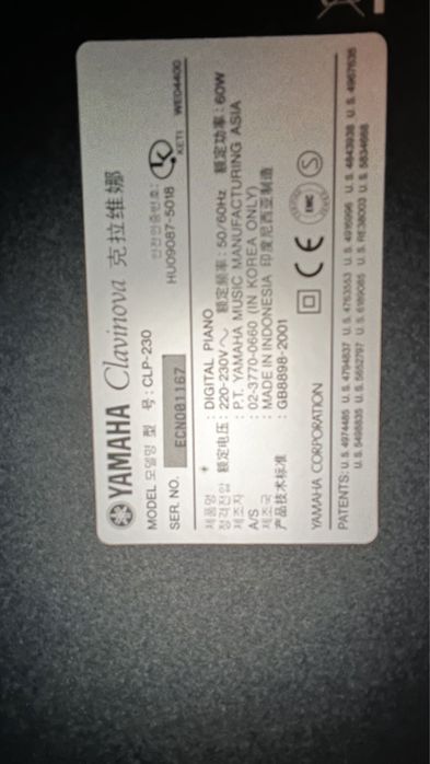 Clavinova Piano Digital Yamaha