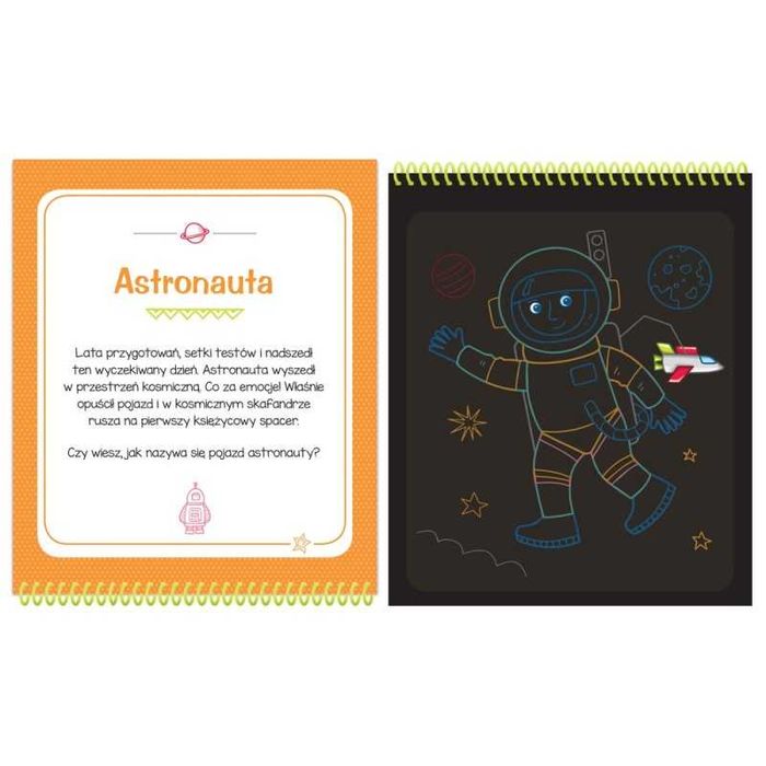 KOSMOS Zdrapywanka z rysikiem AKSJOMAT