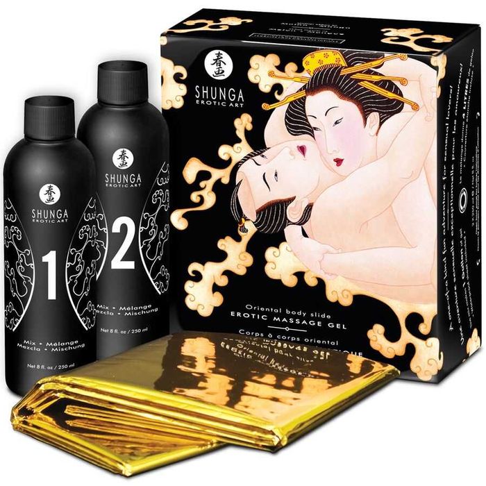 Gel de massagem Shunga 250ml x 2 (vários aromas)