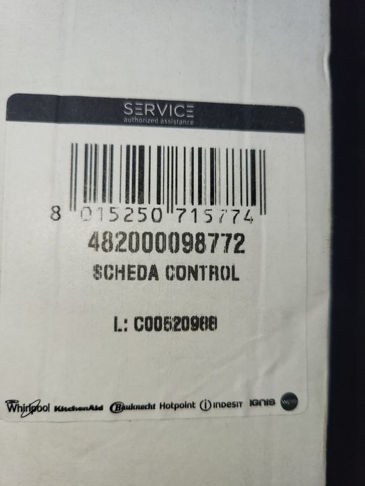 Panel sterowania do ekspresu  Whirlpool  KitchenAid  c00520.988
