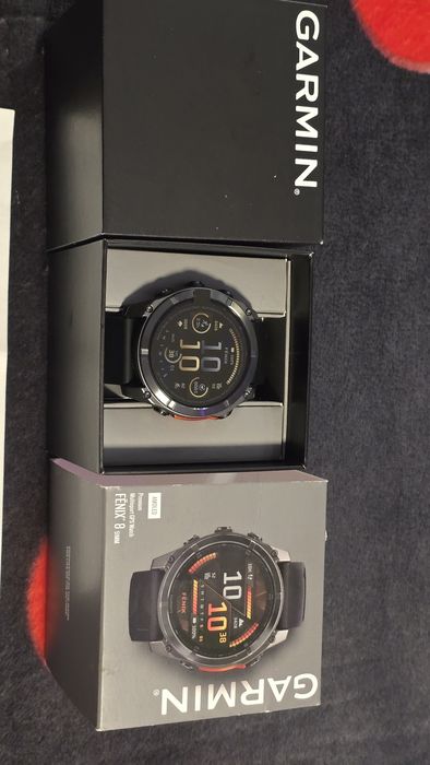 Nowy Garmin Fenix 8 51mm  AMOLED, dowód zakupu, gwarancja do 04.2028, nie używany, komplet