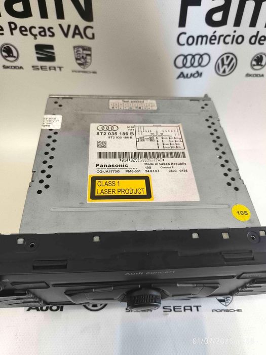 Rádio / Auto Rádio AUDI A5 1.8 TFSI (125 kW / 170 cv) [10.2007 - 01.2017] 8T2035186B (OEM) | CQJA1775G (OEM)