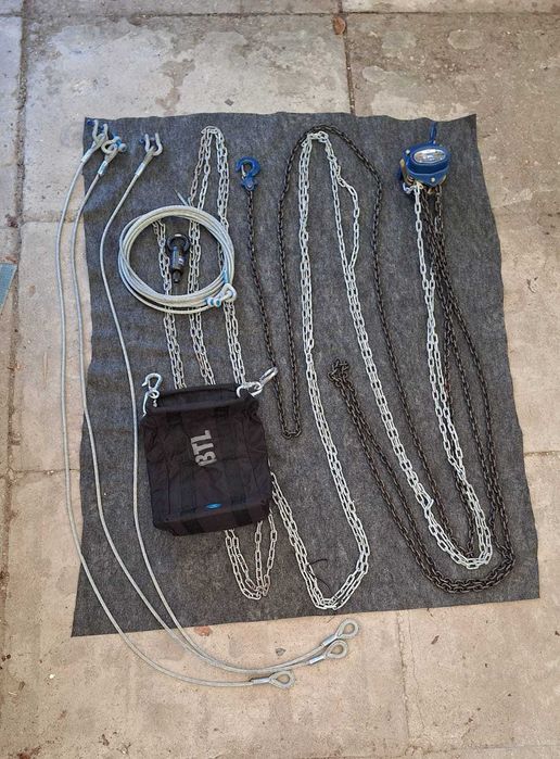 Ręczna  wciągarka KOMSTAL WLK-05, 9 m łańcucha 500kg udźwigu