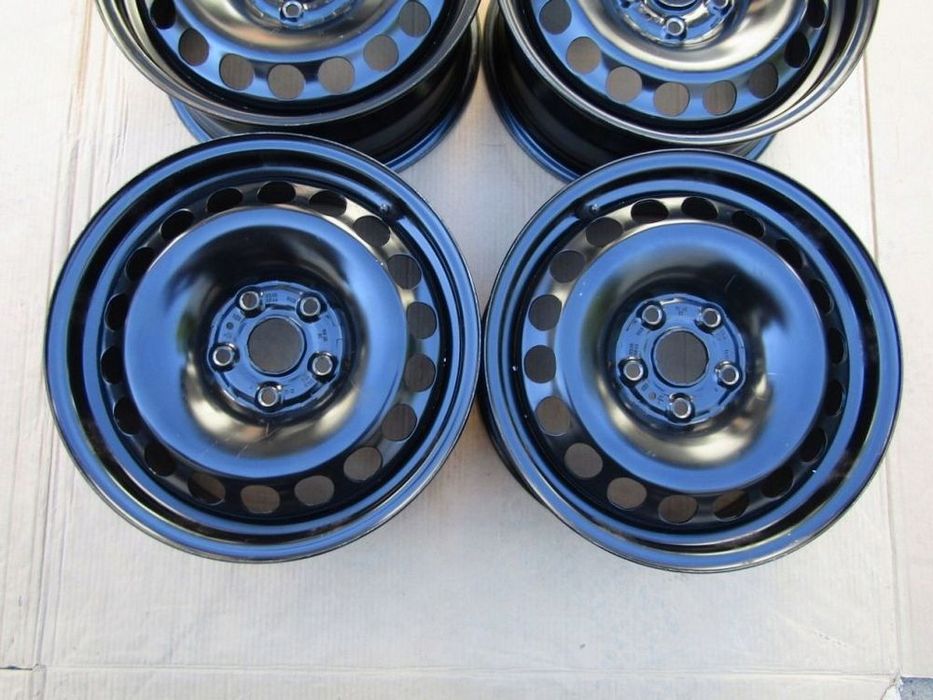 4x felgi stalowe 16 vw passat b5 b6 b7 b8 b9 golf V VI VII caddy eos jetta touran 6,5 j 5x112 ET41 piasta 57,1 mm