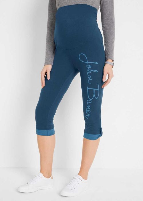 B.P.C legginsy 3/4 ciążowe z nadrukiem 32/34.