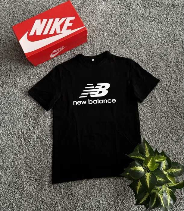 Футболка New Balance / Базова чорна футболка Нью Беланс / Нб Nb