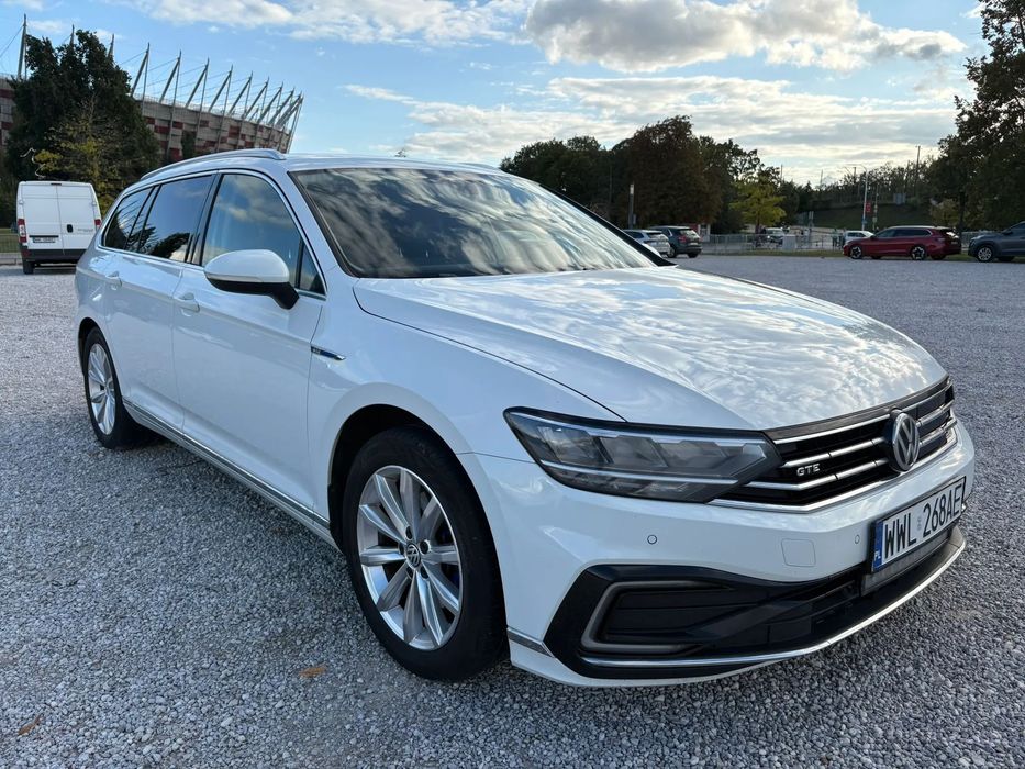 Volkswagen Passat VW Passata B8 GTE z 2020r. Bezwypadkowy, Hybryda plug-in