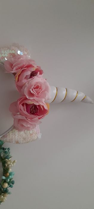 Ободок обруч єдинорога, вушка, корона