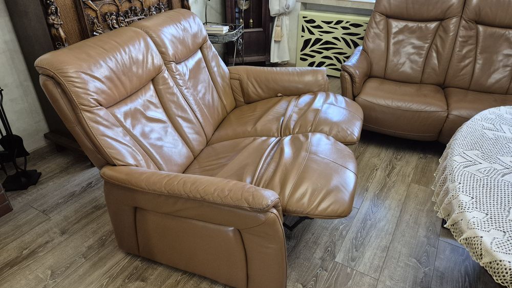 Wypoczynek skórzany 3+2+1 himolla z funkcją relax AKTUALNE