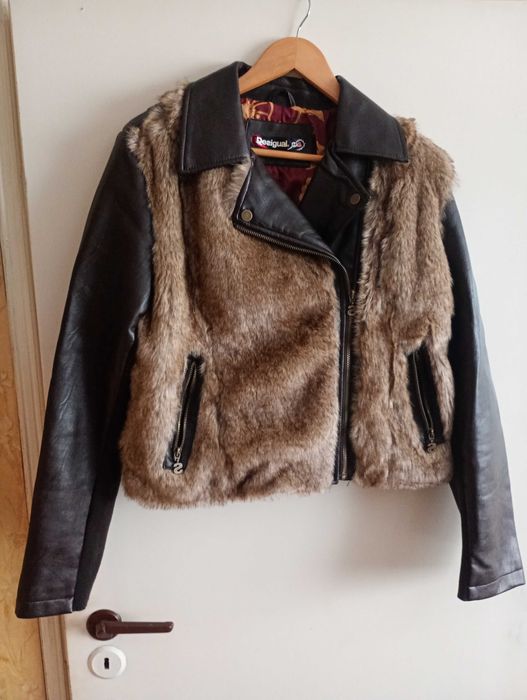 Kurtka damska ramoneska desigual 44 z drobną wadą