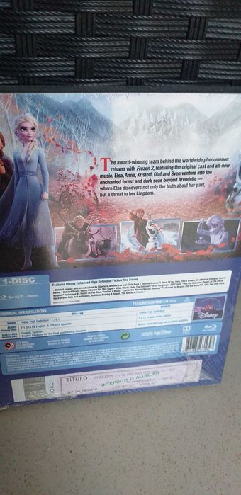 Frozen 2 II em Blu ray- caixa metálica novo e selado