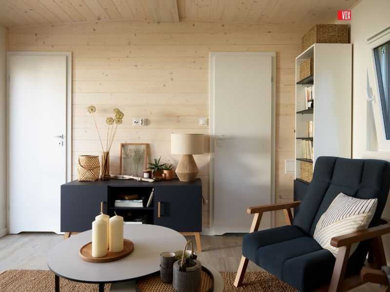 Dom Domek mobilny modułowy 35 m² nowy wyposażony całoroczny VERANO35