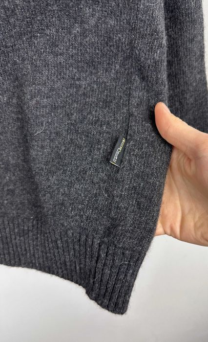 Sweter wełniany CAMEL ACTIVE golf męski szary casual boxy r. M